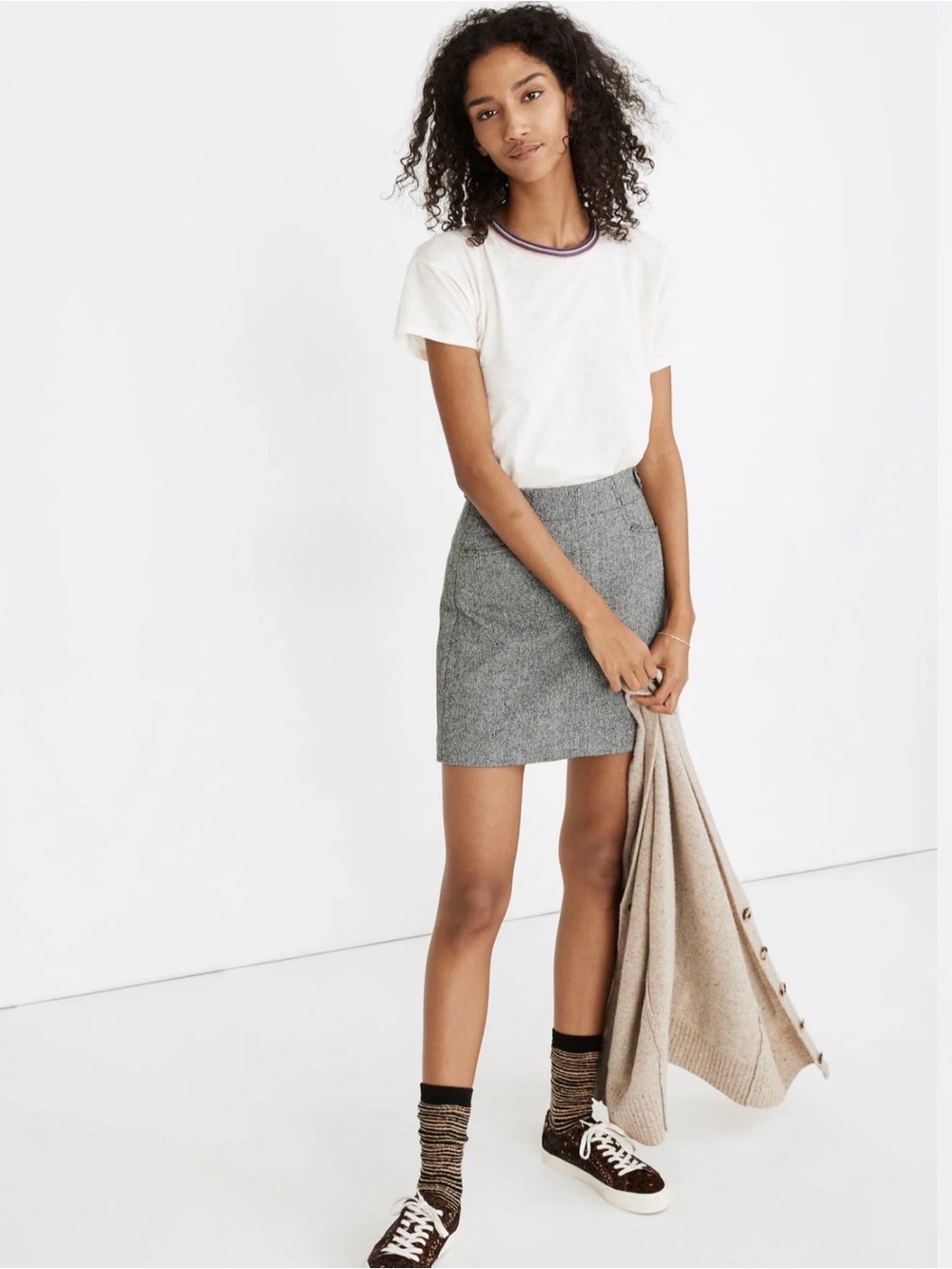 Madewell Herringbone Mini
Skirt